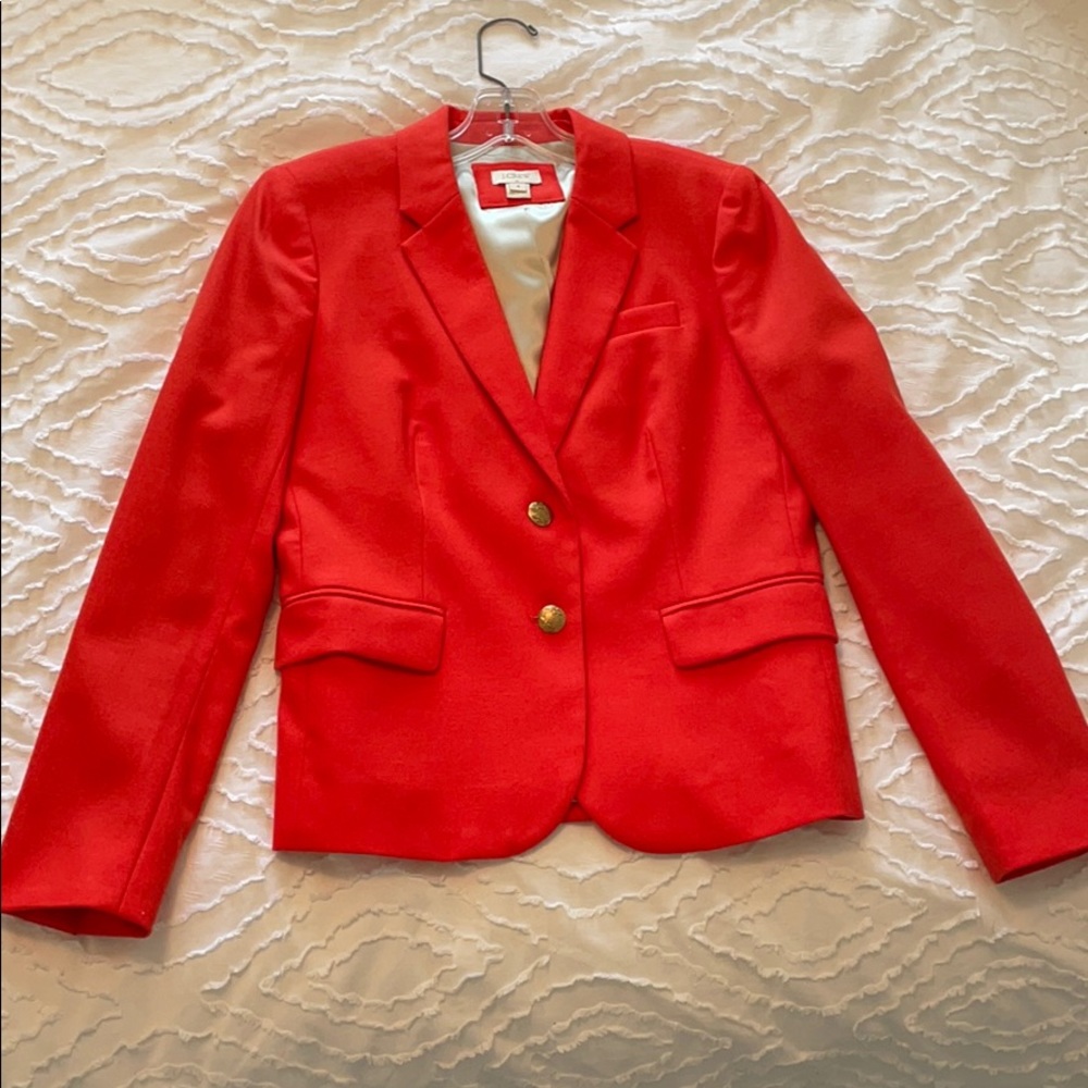 Jcrew orange blazer